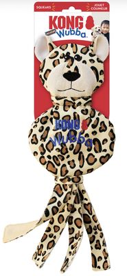 KONG Wubba No Stuff Large Cheetah Crinkle/Squeak Dog Toy