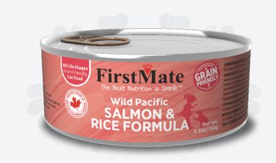 FirstMate Salmon and Rice Cat Canned Food 5.5 oz