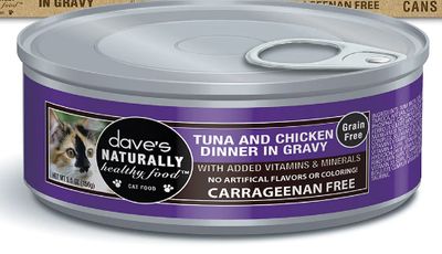 Dave&#39;s Canned Cat Food Tuna &amp; Chicken Dinner in Gravy 5.5oz