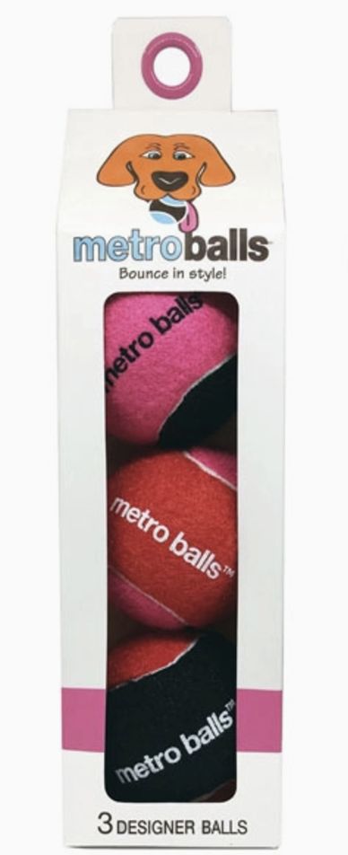 Metroballs- 3 pk Pink