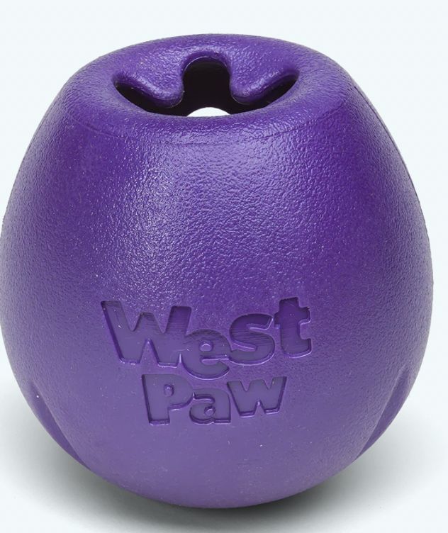 West Paw Rumble Treat Toy Large- Eggplant