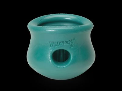 West Paw Evergreen Holiday Toppl Interactive Slow Feeder Puzzle - Small