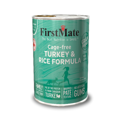 FirstMate Turkey &amp; Rice  Formula Canned Cat Food 12.2 oz