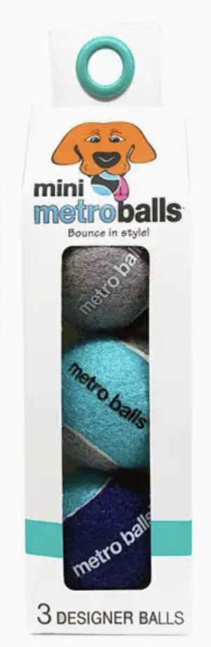 Mini Metroballs- 3 pk -  Blue