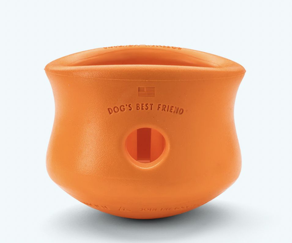 West Paw Tangerine Toppl Interactive Slow Feeder Puzzle - XL