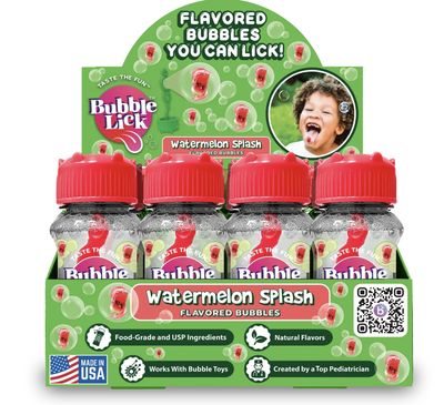 Bubble Lick Flavored Bubbles for Pets and Kids - Watermelon Flavor 2.5oz
