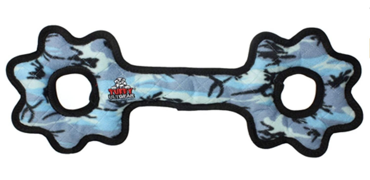 Tuffy Ultimate Tug-O-Gear Durable Dog Toy - Camo Blue