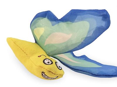 Yeowww! Butterfly Catnip Cat Toy - Blue