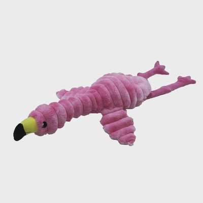 PetLou 26&quot; Splooting Flamingo Plush Dog Toy