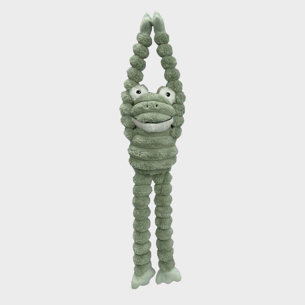 PetLou 36&quot; Farm Friends Long Legged Frog Dog Toy