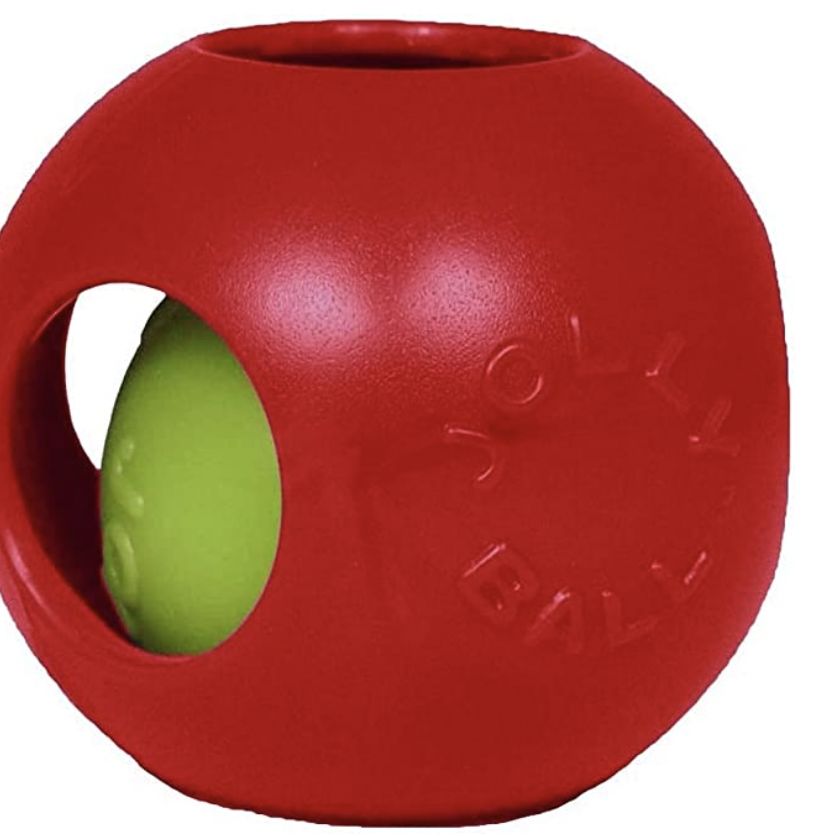Jolly Pet Teaser Ball Red 10&quot; Dog Toy