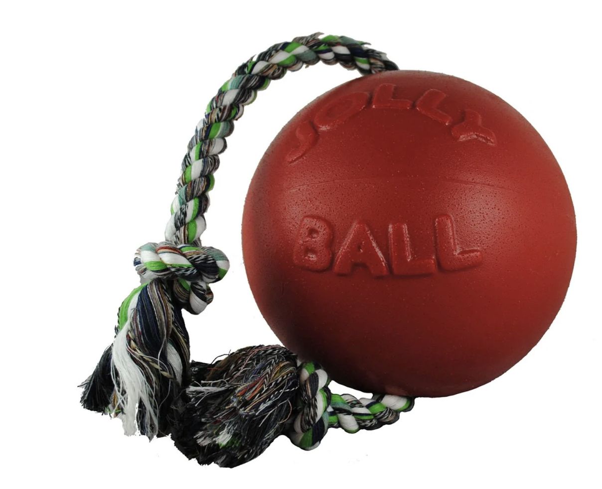 Jolly Pet Red Romp N Roll 6&quot; Dog Toy