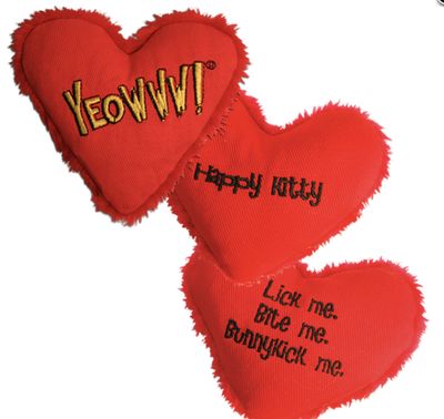 Yeoww! Catnip Heart Attack Cat Toy -  &quot;Yeowww!&quot;