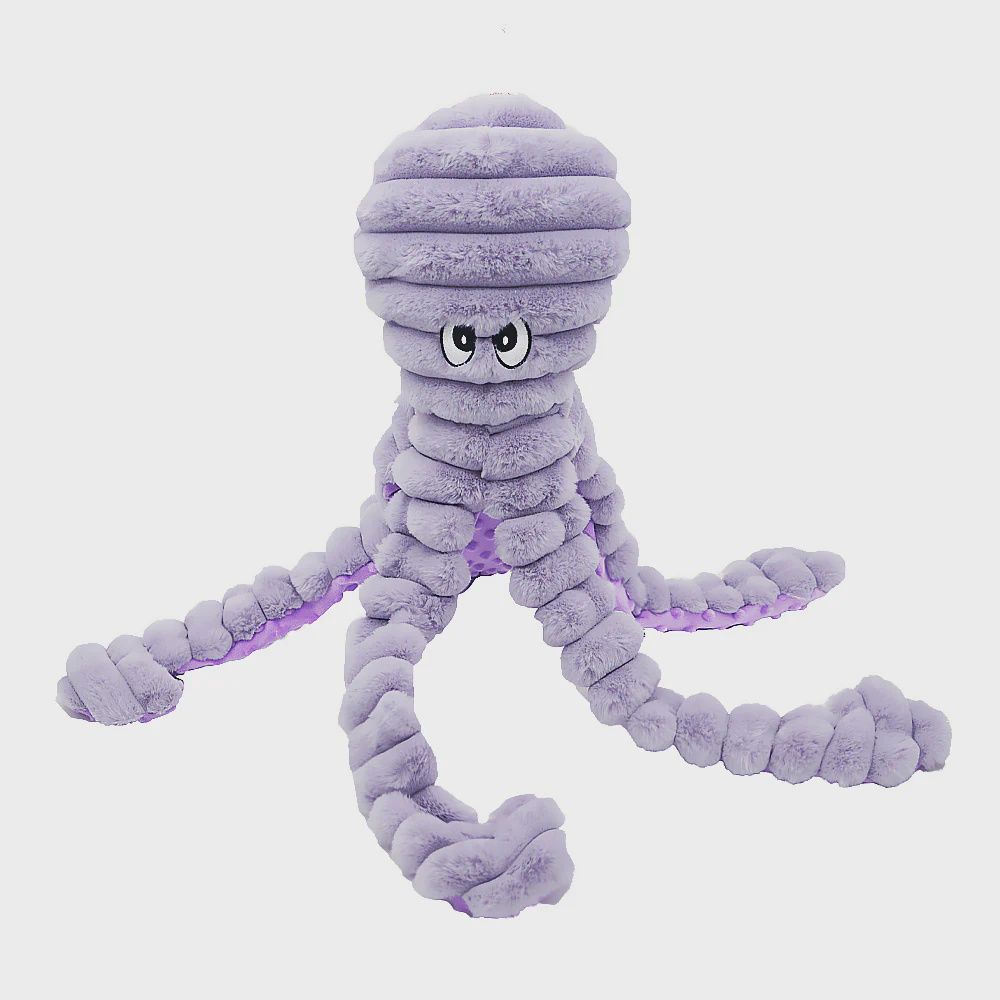 PetLou 26&quot; Purple King Octopus Plush Dog Toy