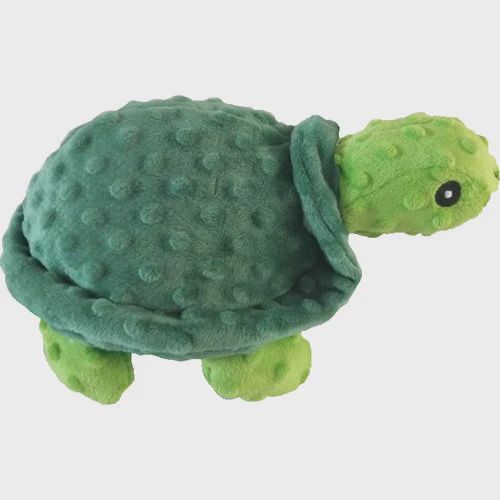 PetLou 12&quot; Dotty Friends Turtle Plush Dog Toy