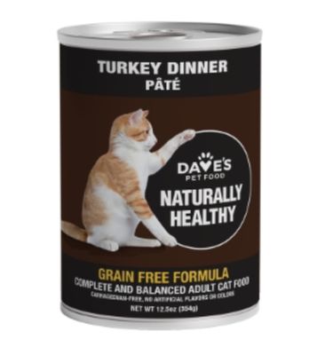 Dave&#39;s Canned Cat Food Turkey Dinner Pate 12.5 oz