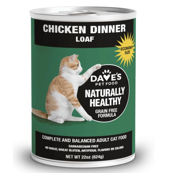 Daves Canned Cat Food Naturally Healthy Chicken Recipe 22 oz