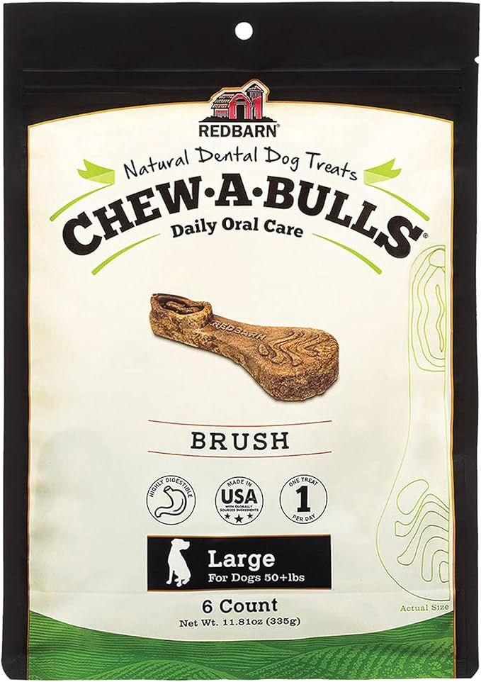 Redbarn Chew-A-Bulls Large Brush 6 Count 11.81oz