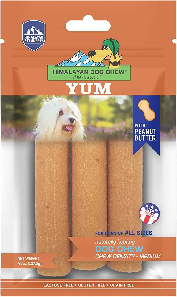 Himalayan Yum Yak Cheese Chew with Peanut Butter 3 Count