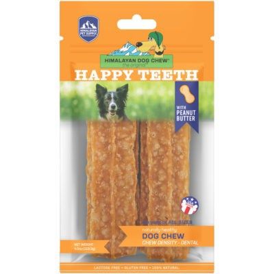 Himalayan Happy Teeth with Peanut Butter Dog Chew 2 Count