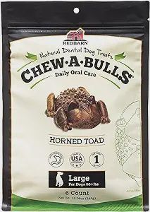 Redbarn Chew-A-Bulls Horned Toad Large 6 ct