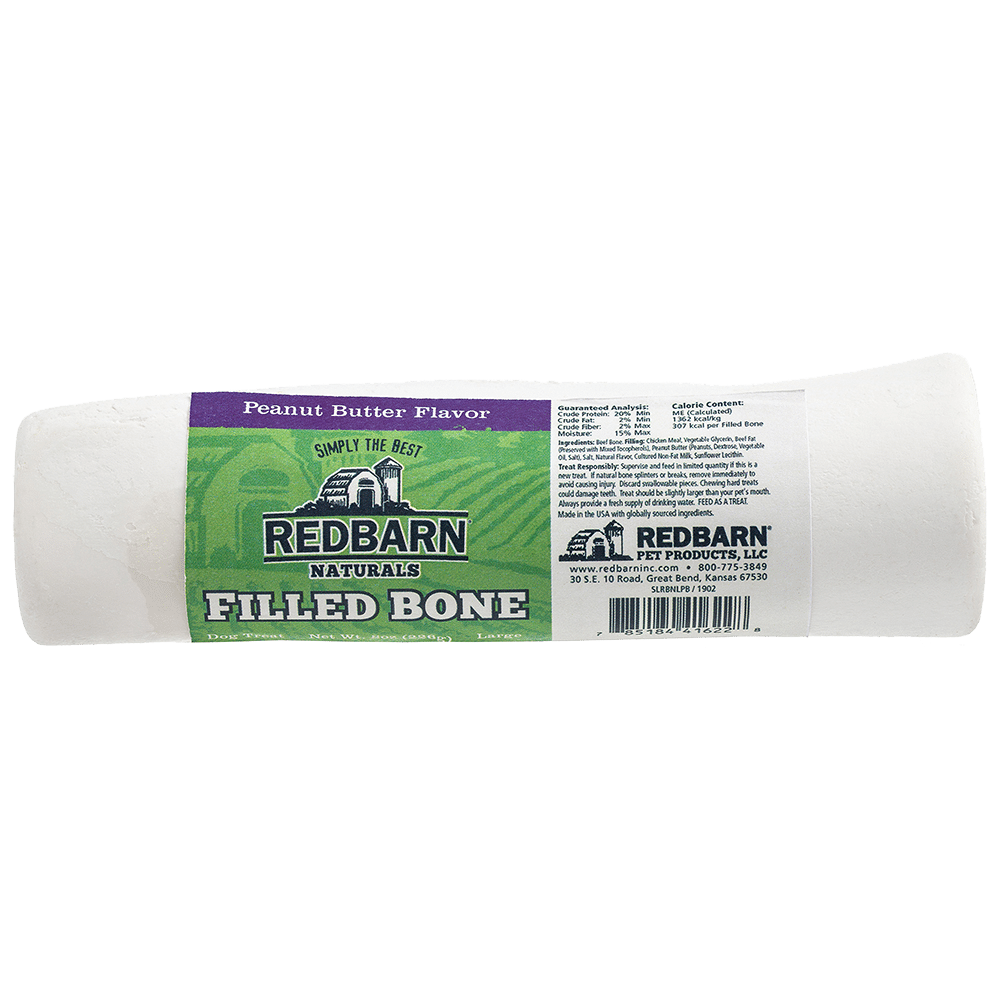 Redbarn Large Filled Bone Peanut Butter Flavor