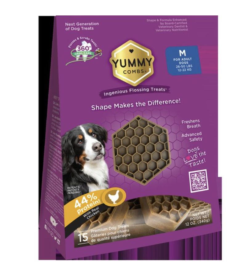 Yummy Comb Medium Dental Treats 12oz