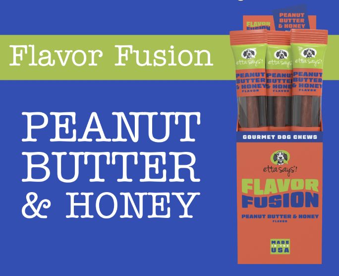 Etta Says! Flavor Peanut Butter &amp; Honey Dog Chew
