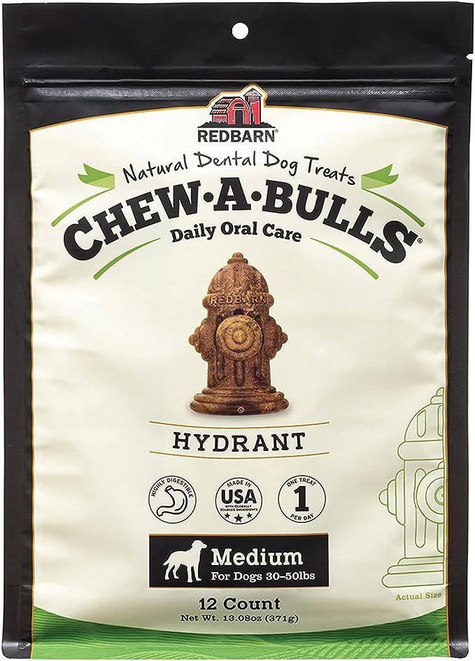 Redbarn Chew-A-Bulls Hydrant Medium 12 count