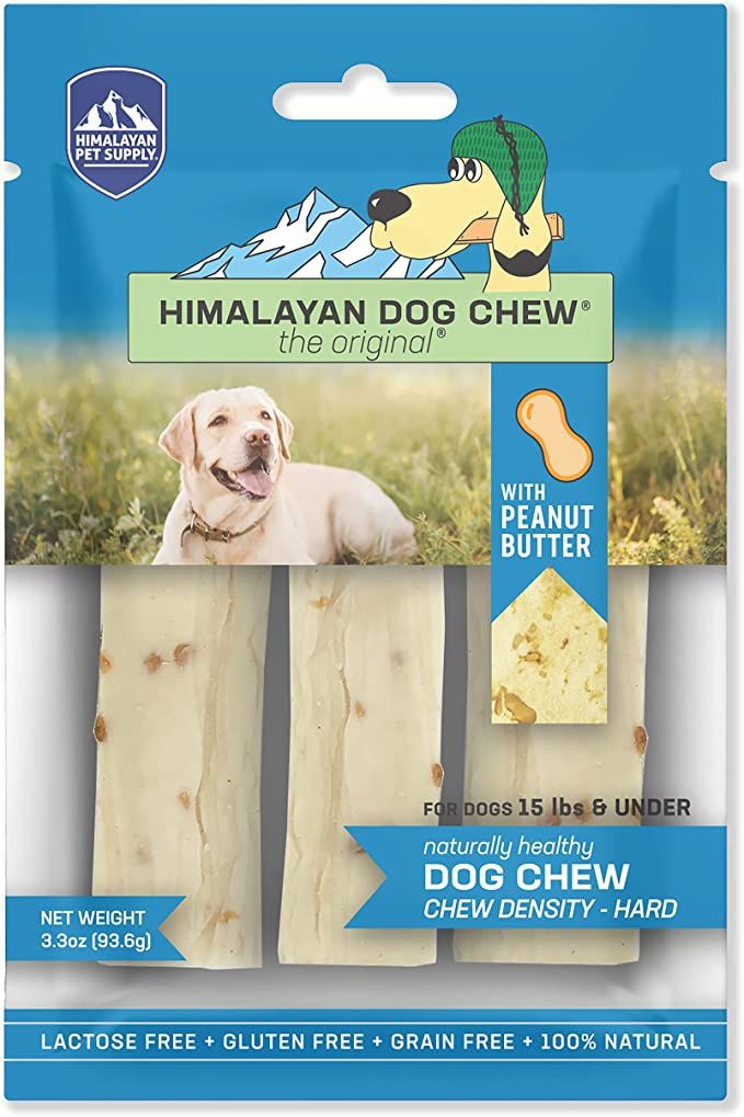 Himalayan Yak Cheese with Peanut Butter Small Dog Chews 3 Count