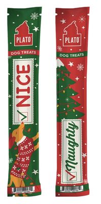 Plato Holiday Thinkers Stick Dog Treat 1oz