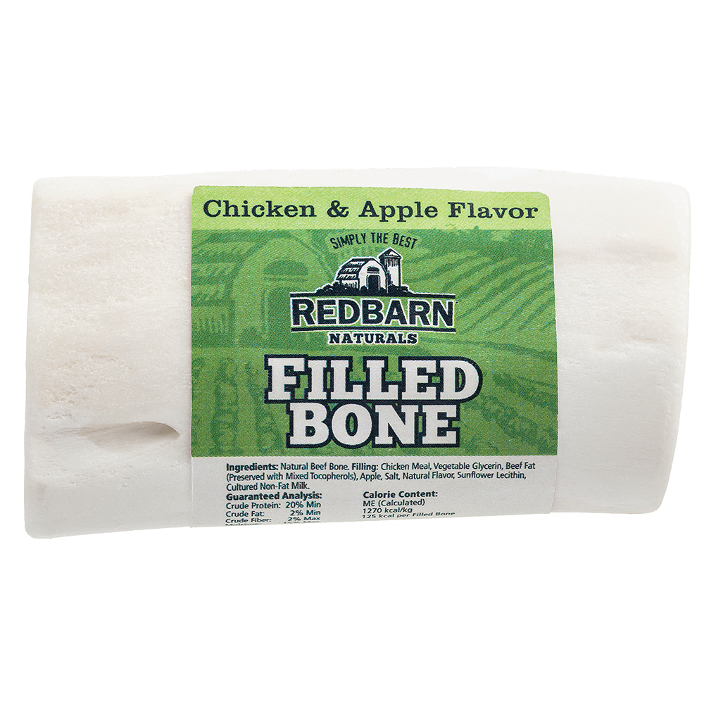 Redbarn Small Filled Bone with Chicken &amp; Apple Flavor