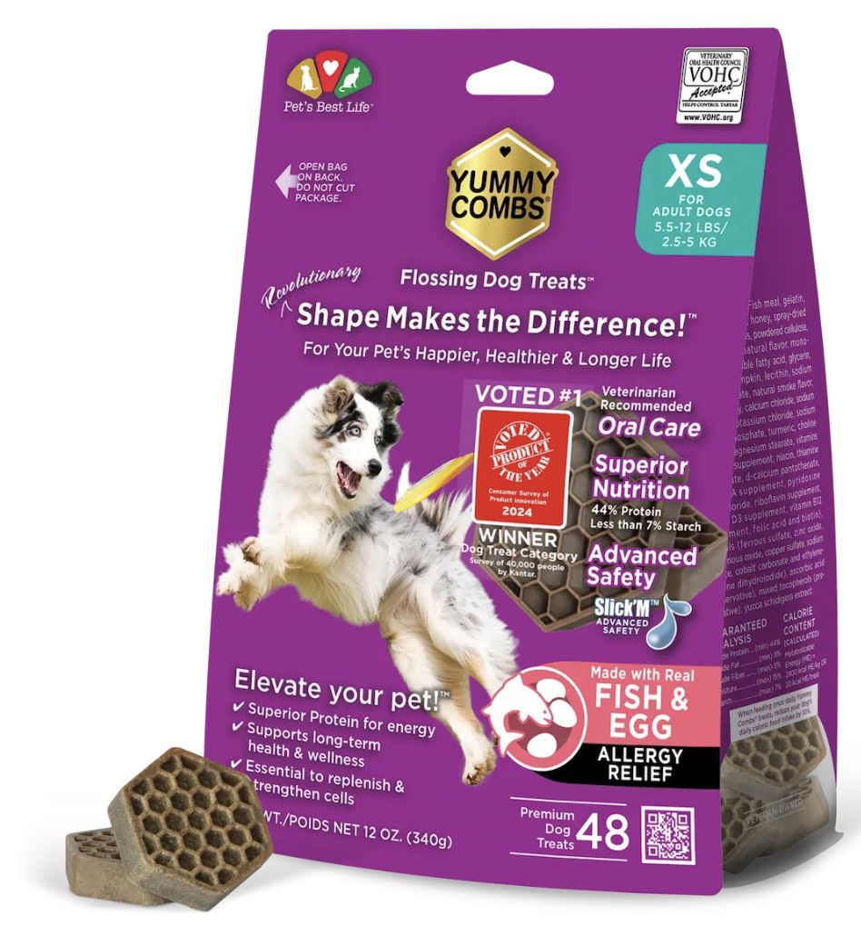 Yummy Comb Extra Small Dental Treats 12 oz- Fish and Egg
