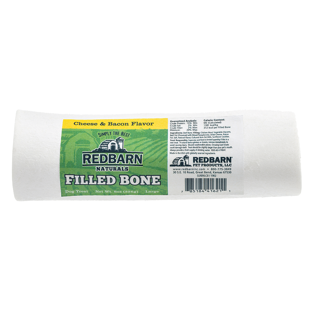 Redbarn Large Filled Bone Cheese &amp; Bacon Flavor