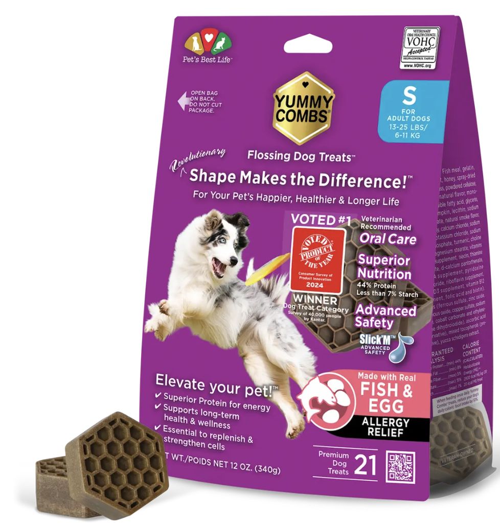 Yummy Comb Small Dental Treats 12 oz- Fish and Egg