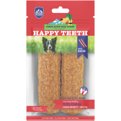 Himalayan Happy Teeth with Bacon Dog Chew 2 Count