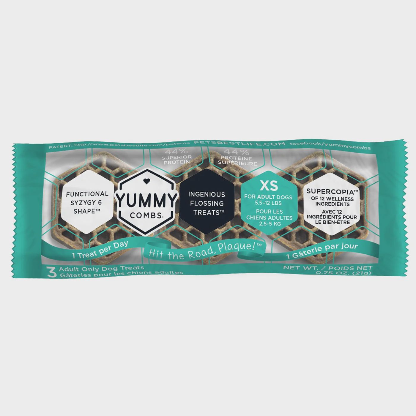 Yummy Combs Extra Small Dental Treats Sample Pack 3 Count