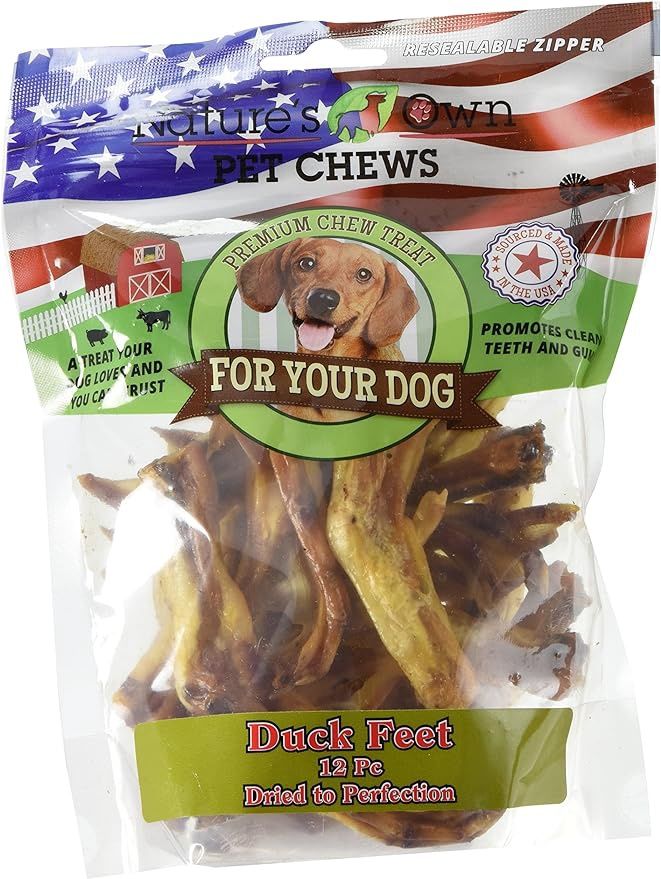 Natures Own Duck Feet 12 Pc Chew for Dogs