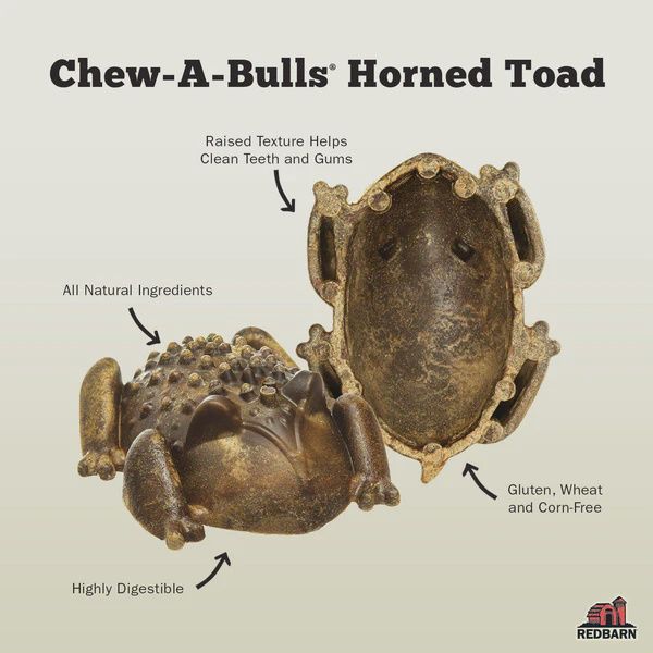 Redbarn Chew-A-Bulls Large Toad