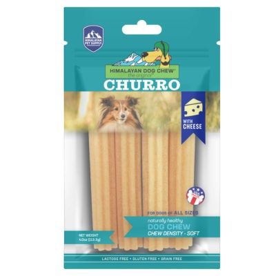 Himalayan Yak Churro with Cheese Dog Chew 4 Count