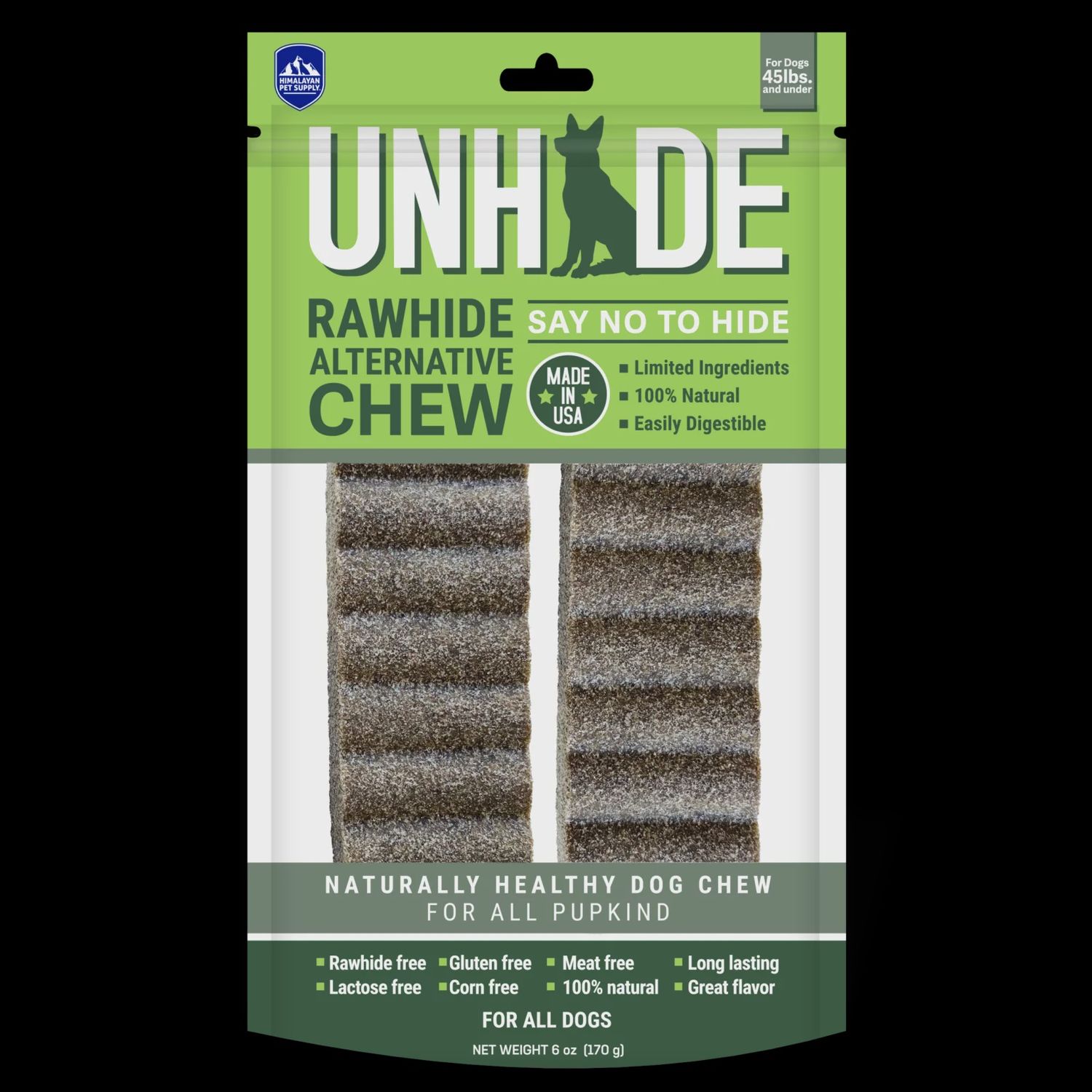 Himalayan Pet Supply Unhide Dog Chew with Cheese Medium 2 Pack 6oz