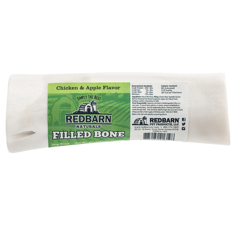 Redbarn Large Filled Bone with Chicken &amp; Apple Flavor