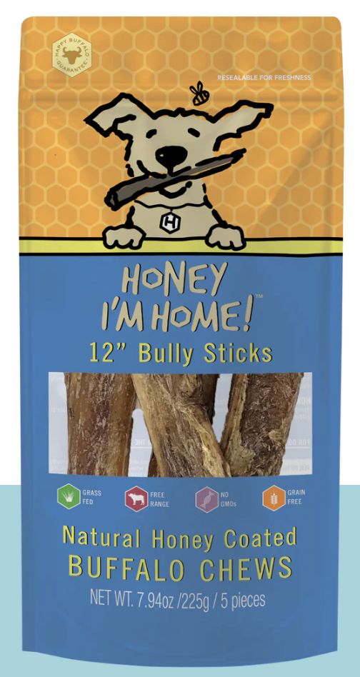 Honey I&#39;m Home 12&quot; Bully Sticks 5 Pack