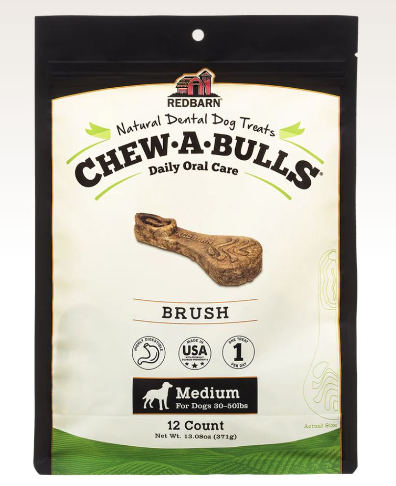 Redbarn Chew-A-Bulls Medium Brush 12Count