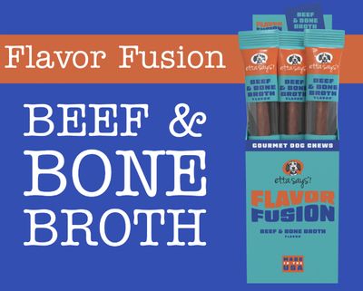 Etta Says! Flavor Fusion Beef &amp; Bone Broth Dog Chew