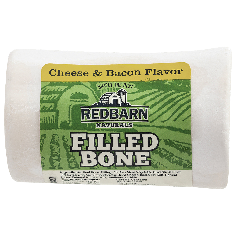 Redbarn Small Filled Bone Cheese &amp; Bacon Flavor