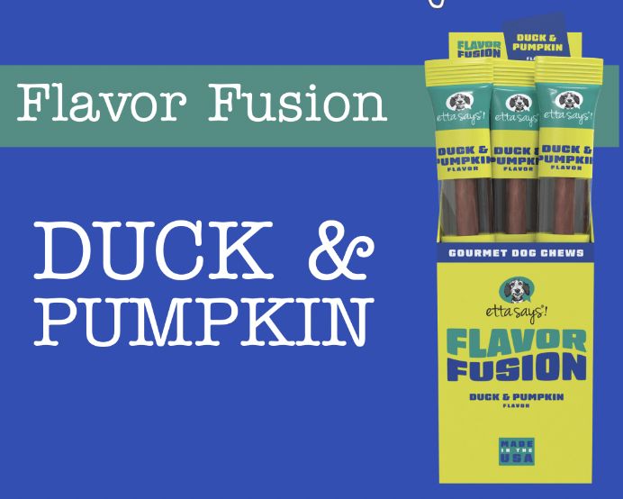 Etta Says! Flavor Fusion Duck &amp; Pumpkin Dog Chew