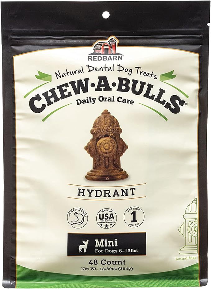 Redbarn Chew-A-Bulls Mini Hydrant 48 ct