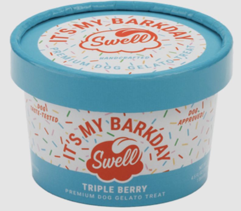 Swell Barkday Triple Berry Frozen Gelato Treat 4.5 oz