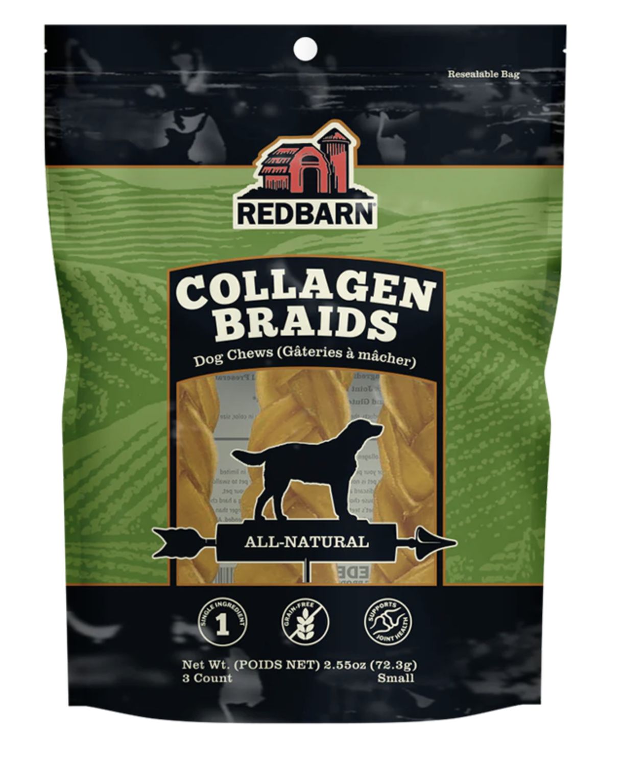 Redbarn Collagen Braids - 3pk